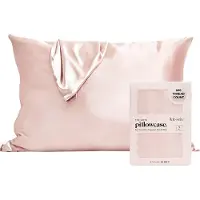 Raw Organic , The Satin Kussensloop, Standaard formaat, Blush, 1 Stuk