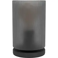 Eglo Tischleuchte Colomera Schwarz/Grau Glas Ø12cm max. 40W E27 mit Schalter
