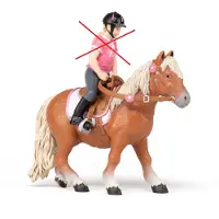 Papo Shetlandpony met zadel, 67 gram