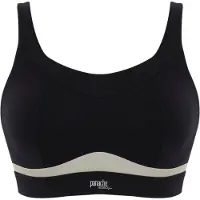 Panache - Freedom Non Wired Non Padded Sport BH - Black/Chalk - 85C