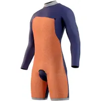 Mystic Star Longarm 3/2mm Shorty Met Rits Aan De Voorkant