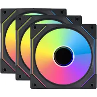 Lian Li UNI FAN SL-INF PC-ventilator Zwart (b x h x d) 120 x 28 x 122 mm