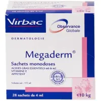 Virbac Megaderm Monodosering - hond & kat tot 10 kg/ 28 zakjes 1 verpakking