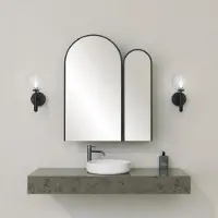 Skye Decor Spiegelkast Classe | glas zwart 45x50x12 cm wandspiegels | NADUVI