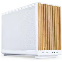 Lian Li DAN Cases A3-mATX Wood Edition PC-Gehäuse, Micro-ATX - Buche, weiß Micro-tower Behuizing, Gaming-behuizing, PC-behuizing Wit