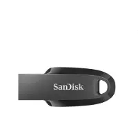 SanDisk Ultra Curve - USB Stick - 128GB - USB3.2/3.0 - Type-A - 100 MB/s - Zwart