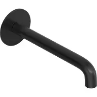 Hotbath Wastafelkraan Uitloop Cobber Rond 18 cm Geborsteld Zwart PVD