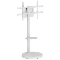 Ewent Steun TV - - EW1550 - 2,18 m (86") - Inclinabel - Op wielen - Wit
