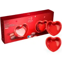 Peugeot Ovenschaal Hartvormig Appolia Rood 13,5 cm (Set van 2)