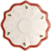 Villeroy & Boch Toy's Delight schotel voor koffiekop Ø17,5 cm Wit-rood