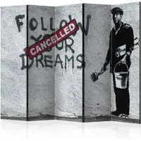 Artgeist Vouwscherm / Kamerscherm - Dreams Cancelled (Banksy) II