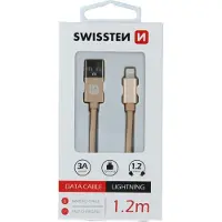 Swissten Datenkabel Textil USB / Lightning 1.2 M