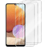 Cadorabo 3x Screenprotector geschikt voor Samsung Galaxy A32 4G - Beschermende Pantser Film in KRISTALHELDER - Getemperd (Tempered) Display beschermend glas in 9H hardheid met 3D Touch