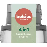 Bolsius Glazen Multi Houder Rond Transparant transparant Glas Kandelaar