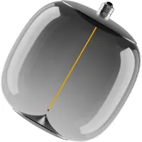 Osram Vintage 1906 Big Oval, rook, E27, 1.800 K, gloeidraad Oval, Kunststof, E27 LED-lamp