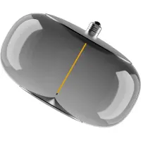 Osram Vintage 1906 Big Elipse, rook, E27, 1.800 K, gloeidraad Elipse, Kunststof, E27 LED-lamp