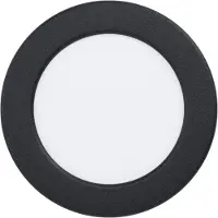 Eglo IP44 plafonnière Fueva 6 rond - zwart - Ø 11,9cm