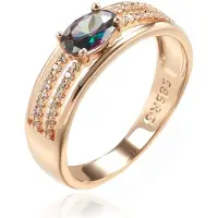 Cilla Jewels Damesring met Multicolor Ovale Zirkonia-17mm