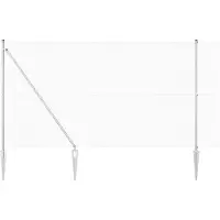 vidaXL gelast draadhek met grondpennen 25 x 1,6 m Gegalvaniseerd staal