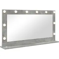 vidaXL Make-up Spiegel Rechthoekig Beton Grijs 100 x 55 x 18 cm