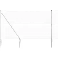 vidaXL gelast draadhek met grondpennen 25 x 1,6 m Gegalvaniseerd staal