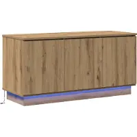 vidaXL TV Kast 100 x 38 x 49 cm Artisan Eiken Bewerkt hout