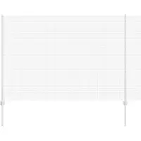 vidaXL gelast draadhek met palen 25 x 1,6 m Gegalvaniseerd staal Mesh