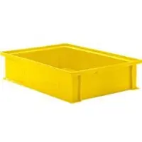 Ssi Stapelbak 14/6-2G, inhoud 10,3 l, tot 20 kg, met verzonken greep, L 465 x B 314 x H 105mm, polypropeen, geel