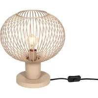 TRIO Moderne draad tafellamp beige 33cm - Gila