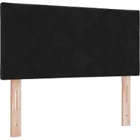 vidaXL Hoofdbord Zwart 90 cm Stof