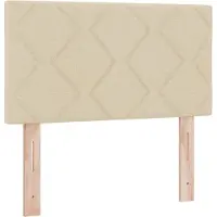 vidaXL Hoofdbord Crème 80 cm Stof