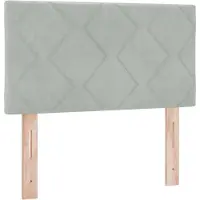 vidaXL Hoofdbord Lichtgrijs 80 cm Fluweel