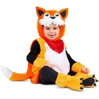 MOM Small Fox Costume Oranje 3-4 Years Kinderen