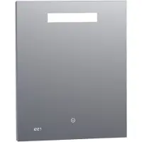 Brauer Quartz rechthoekige spiegel met verlichting 60x70cm