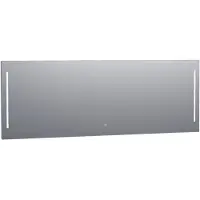 Brauer Pyrite rechthoekige spiegel met verlichting 200x70cm