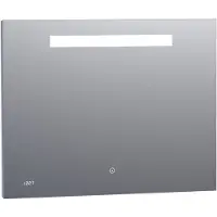 Brauer Quartz rechthoekige spiegel met verlichting 90x70cm