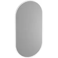 Brauer Jade Deluxe Spiegel 40x80cm Omkeerbaar Met LED Verlichting Rondom - Glas - Ovaal - Spiegels, Badkamerspiegels - 8720359383648