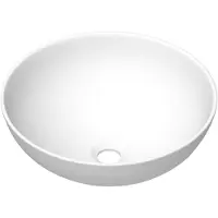 Brauer Bowl Opzetwastafel Rond 40cm Keramiek Mat Wit - 8720359385536 - Wastafels, Opzetwastafels
