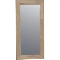 Saniclass Natural Wood spiegel 40x70x1.8cm rechthoek vingerlas zonder verlichting Grey Oak