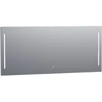 Brauer Pyrite rechthoekige spiegel met verlichting 160x70cm