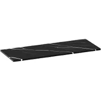 Brauer Mirage Topblad 119,6x46cm - Nero Marquina - Badkamermeubels, Wastafelbladen - 8720359385420