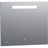 Brauer Quartz rechthoekige spiegel met verlichting 80x70cm