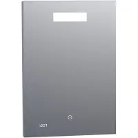 Brauer Quartz rechthoekige spiegel met verlichting 50x70cm