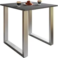 VCM Premium houten eettafel | H. 76 x B. 80 x D. 50 cm | Keukentafel Eettafel Xona U