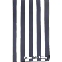 Zavelo Beach Club Strandlaken Summer Vibes - Antraciet - 100x180 cm