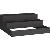 vidaXL Plantenbak Zwart 90 x 90 x 35 cm Koudgewalst staal