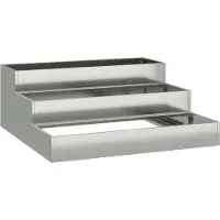 vidaXL Plantenbak Zilver 90 x 90 x 35 cm Gegevens staal