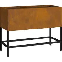 vidaXL Verhoogde Tuin Plantenbak Roestig 60 x 26 x 45 cm Cortenstaal