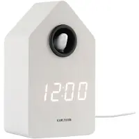 Karlsson Wekker Cuckoo LED White Wash Veneer