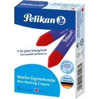 Pelikan vetkrijt 772 rood, doos van 12 stuks